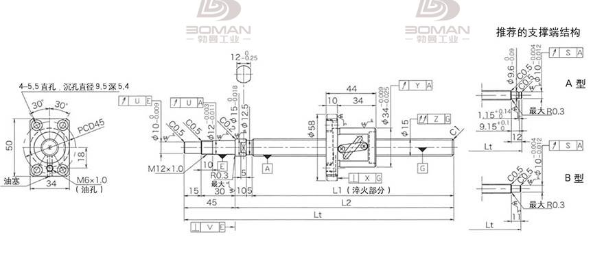KURODA GP1505DS-BALR-0400B-C3S 日本黑田丝杆和THK丝杆哪个好