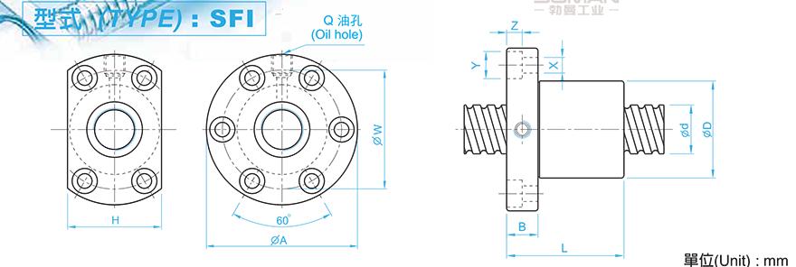 TBI SFI02505-4 tbi滚珠丝杆可提供轴端加工