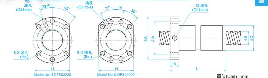 TBI DFS02005-3.8 tbi滚珠丝杆轴承