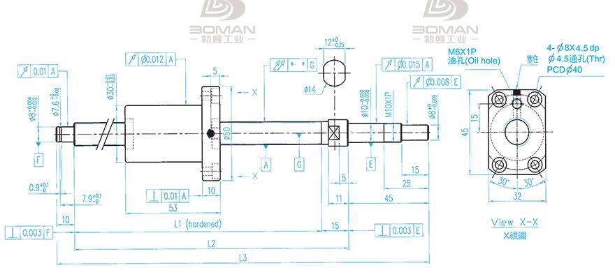 TBI XSVR01210B1DGC5-280-P1 tbi丝杆重复定位精度